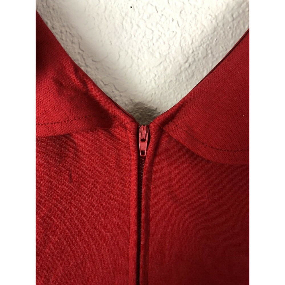 LOVE SQUARED Women's Red Sleeveless Below The Knee Sheath Party Dress Juniors 1X - Picture 6 of 7
